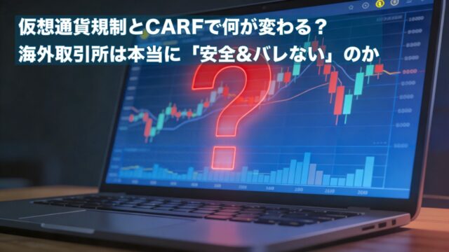 2026年の仮想通貨規制とCARFで何が変わる？海外取引所は本当に「安全＆バレない」のか