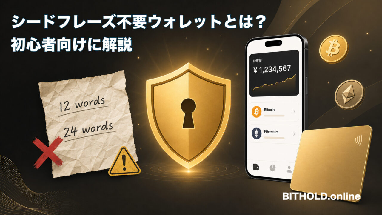 シードフレーズ不要ウォレットとは?Tangem・MPC・パスキーの違いを初心者向けに解説