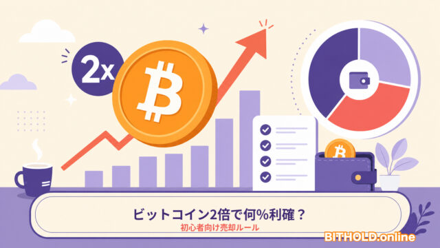 ビットコインを2倍になったら何％利確する？初心者向け売却ルール